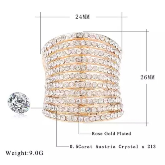 ❤️SOLD ❤️.05 Rose Gold full finger ring Size 7 - Picture 4 of 5